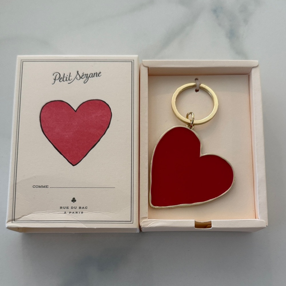 Petit sezane Red Heart Keychain